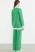 Çıtçıt Detaylı Ribanalı Eşofman Takım - Yeşil thumbnail 6