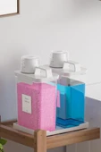 2 Adet Sızdırmaz Depolama Sıvı Toz Deterjan Erzak Saklama Kutusu- Ölçekli Deterjan Kutusu 1800 ml - 3