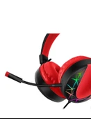 AKZ 021 Kablolu Mikrofonlu Işıklı Oyuncu Kulaklığı RGB - 5