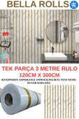 120cmx300cm Tek Parça Yapışkanlı Rulo Gold Çizgili Mermer Desenli Duvar Paneli Kağıdı QM0136 thumbnail 1