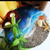 3 Kg Hobi Epoksi Ocean&sea/ Deniz Efekti Ultra Şeffaf ve Parlak Epoksi Reçine Ince Döküm Yoğun Kıvam thumbnail 4