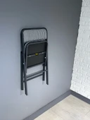 Hey Katlanır Kamp Sandalyesi Piknik Sandalyesi Kazayağı Siyah - 6