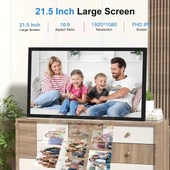 FULLJA Büyük Dijital Resim Çerçevesi 32 Gb - 21.5 inç - 3