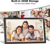 Nethgrow Büyük Dijital Resim Çerçevesi - 21,5 inç - 4
