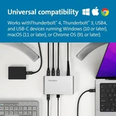Kensington SD2600T Thunderbolt 4 Hub, Çift 4K (K34036NA) - 2