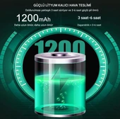 Çok Fonksiyonlu Küçük Vantilatör Aydınlatmalı Ofis Yatak Odası Dış Mekan Kampı İçin Yeşil - 4