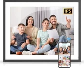 FULLJA 32GB Dokunmatik Ekranlı Dijital Resim Çerçevesi 15 inç - 1