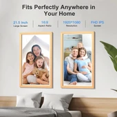 Fullja Büyük Dijital Resim Çerçevesi 21.5 inç - 2