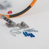 80 cm Trafik Güvenlik Aynası ve 2 m Flanşlı Direk Set - 5