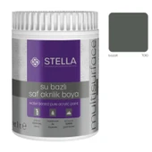 Stella Su Bazlı Saf Akrilik Boya Bazalt Ral-7010 - 1