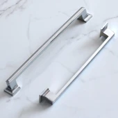 Mobilya Mutfak Dolabı Dolap Kapak Çekmece Kulpları Kulbu Kulpu 19.2 cm 192 mm Krom Metal Kulp thumbnail 2