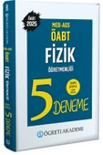 Öğreti 2025 MEB AGS ÖABT Fizik Öğretmenliği Tamamı Çözümlü 5 Deneme - 2