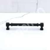Mobilya Çekmece Mutfak Dolabı Dolap Kulpları Kulb 16 cm 160 mm Çizgili SİYAH Metal Kulp thumbnail 4