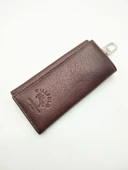 Uzun Boy Deri Anahtarlık Kahve Renk - 1