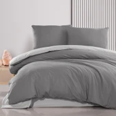 Schafer Home Mia Çift Kişilik Nevresim Takımı 4 Parça-Antrasit - 1