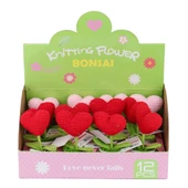 FL-7 12Lİ Kroşe Örgü Saksıda Kalp - 1 Adet Stokta Olan Gönderilir thumbnail 1