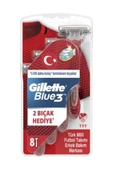 Blue3 Serisi Kullan At Tıraş Bıçağı 8'li - 1