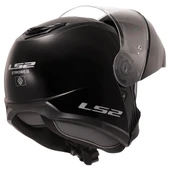 LS2 STROBE 2 SİYAH KASK - 4