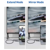 Jsaux 4K Displayport  Dp To HDMI Kablo Adaptörü 2mt Dp HDMI UHD 4K@30Hz/2K@60/1080P@120 Naylon Dp - Hdtv Tek Yönlü Kablo Dell, Projektör, Masaüstü, Amd, Nvıdıa, Lenovo, Hp, Thinkpad Uyumlu CV0047 - 2
