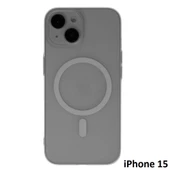 İphone 15 Tuna Buzlu Sert İnce Magsafe Telefon Kılıfı thumbnail 1
