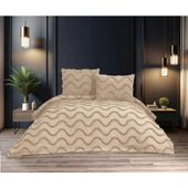 Ekol Sarmaşık Model 3 Parça Cappuccino Rengi 1 Yatak Örtüsü (240x250 cm) +2 yastık kılıfı (50x70) cm - 1