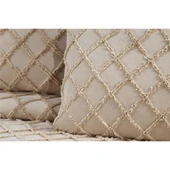 Ekol Baklava Model 3 Parça Cappuccino Rengi 1 Yatak Örtüsü (240x250 cm) +2 yastık kılıfı (50x70) cm - 2