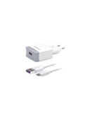 HüSo_Samsung Galaxy Z Flip 5G Uyumlu Type-C Girişli Hızlı Şarj Cihazı Seti Adaptör+Kablo Q32 3.0 A - 1