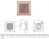 Vortice Punto Evo Gold Rosa Pink Mimari Uygulama İdeal Tasarım Kesintisiz Çalışma Havalandırma Fanı Banyo Mutfak AGMair Agm - 6