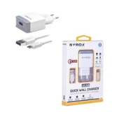 HüSo_Samsung Galaxy Z Flip 5G Uyumlu Type-C Girişli Hızlı Şarj Cihazı Seti Adaptör+Kablo Q32 3.0A - 2