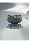 DUBİGOLD HER TELEFON KILIFINA UYUMLU SEVİMLİ HELLO CİTY TELEFON TUTACAĞI STAND - MAVİ - 2