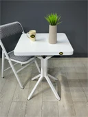 Zeren Kare Balkon Masası Mutfak Yemek Masası 60 cm - 3