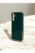 DUBİGOLD SAMSUNG A14 UYUMLU PARLAK GOLD DETAYLI BARK TELEFON KILIFI - 5