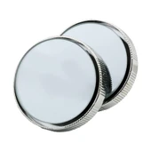 Vantuzlu Oto Kör Nokta Aynası Ayarlanabilir Tak-çıkar Dönerli Prizmatik 360 Derece Krom Çerçeveli - 1