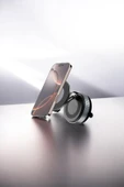 DUBİGOLD 360° Dönebilen 270° Katlanabilir Vakumlu Vantuzlu Manyetik Arabalar İçin Çelik Telefon Tutacağı - 1