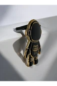 DUBİGOLD TELEFON KILIFI İÇİN ASTRONOT STAND APARATI TELEFON TUTUCU UYUMLU YATAY DİKEY STAND - GOLD KÖŞELİ - 2
