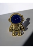 DUBİGOLD TELEFON KILIFI İÇİN ASTRONOT STAND APARATI TELEFON TUTUCU UYUMLU YATAY DİKEY STAND - GOLD - 1