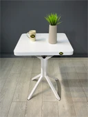 Zeren Kare Balkon Masası Mutfak Yemek Masası 60 cm - 1