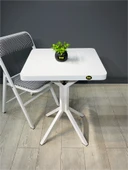 Zeren Kare Balkon Masası Mutfak Yemek Masası 60 cm - 2