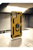 DUBİGOLD İPHONE 11 PRO MAX UYUMLU METAL YÜZÜKLÜ MIKNATISLI ZIRHLI TANK KILIF - 3