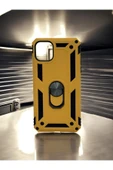 DUBİGOLD İPHONE 11 PRO MAX UYUMLU METAL YÜZÜKLÜ MIKNATISLI ZIRHLI TANK KILIF - 1