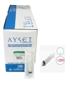 Ayset Luer Lock Kilitli İğneli Enjektör 5 ML 21G 200'lü (1 Kutu) - 1