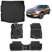 Rizline Opel Grandland MHEV Hybrit 2025 ve Sonrası 3D Havuzlu Paspas ve Alt  Bagaj Havuzu Set thumbnail 1