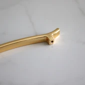 Metal Kulp Çekmece Mobilya Mutfak Dolap Kulpları Dolabı Kulbu Kulpu (160 MM-16 CM) Gold Altın thumbnail 5