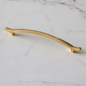 Metal Kulp Çekmece Mobilya Mutfak Dolap Kulpları Dolabı Kulbu Kulpu (160 MM-16 CM) Gold Altın thumbnail 3