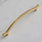 Metal Kulp Çekmece Mobilya Mutfak Dolap Kulpları Dolabı Kulbu Kulpu (160 MM-16 CM) Gold Altın thumbnail 2