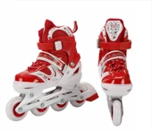 6062cn M Işıklı Ayarlanabilir Paten 35-38 (Kırmızı, Mor, Mavi, Pembe Renkler) - 6