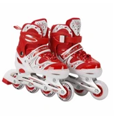 6062cn M Işıklı Ayarlanabilir Paten 35-38 (Kırmızı, Mor, Mavi, Pembe Renkler) - 1