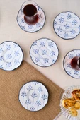Tabak Evi Porselen Audrey Çay Tabak Takımı 12cm 6 Parça FLY6ÇTPRS1209 - 1