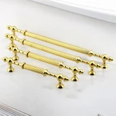 Mobilya Çekmece Mutfak Dolabı Dolap Kulpları Kulbu Kulpu Altın Gold Metal Kulp 192 mm- 19.2 cm thumbnail 4