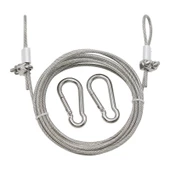 Dış Mekan Kalın Paslanmaz Çelik Çamaşır İpi - 4 Metre 3mm Plastik Kaplı Çelik Halat thumbnail 6